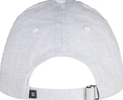 Baseball cap Calso with herringbone Blauw