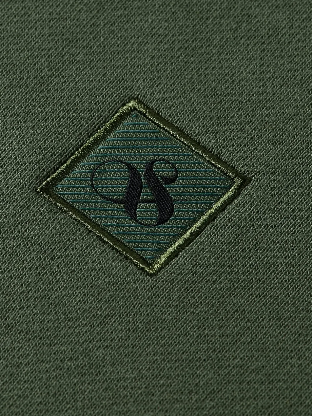 Hoodie Core Logo Badge Groen
