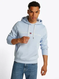 Hoodie Tommy Logo Blauw