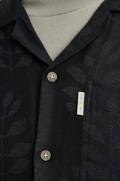 Overhemd Jacquard Blauw