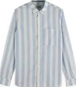 Overhemd Striped Blauw