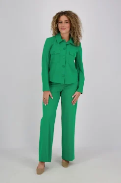Pantalon Lexie bonded Groen