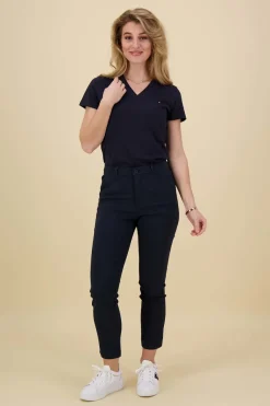Pantalon Solvej-Ankle Donkerblauw