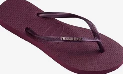 Slippers Slim Logo Metallic Paars