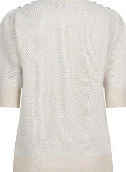 Sweater Gathering Beige