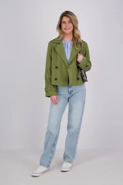 Trenchcoat Addison Kort Groen