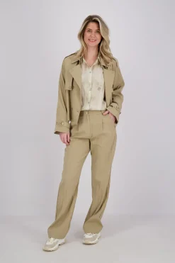 Trenchcoat short Bruin