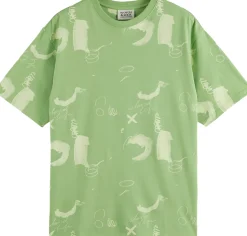 T-shirt AOP  Groen