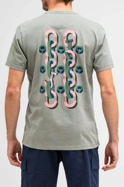 T-shirt Bob X MVG Chain Hook Grijs