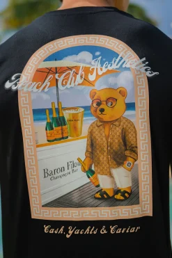 T-shirt Campagne Yachtie Zwart