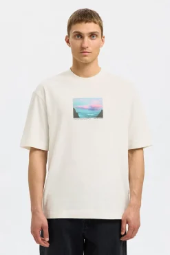 T-shirt Relaxvis Print Wit