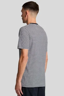 T-shirt Streep Blauw