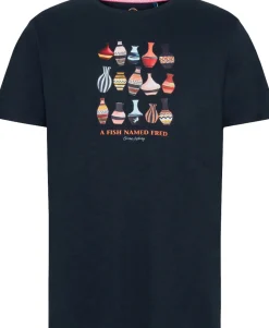 T-shirt Vase Blauw