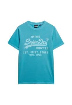 T-shirt Vi Neon Relaxed Blauw